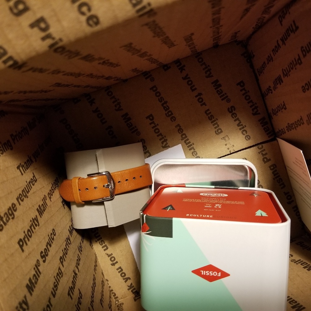 How not to pack a watch for shipping.